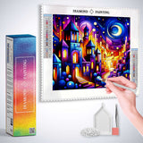 Abstract city — Diamond Painting Kit, product view 3