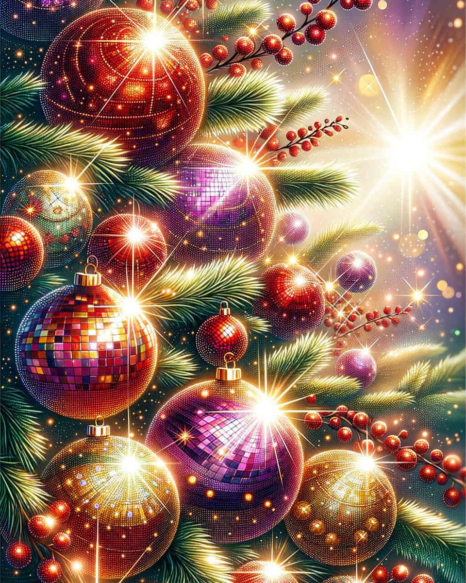 Christmas tree decoration — Diamond Painting Kit design