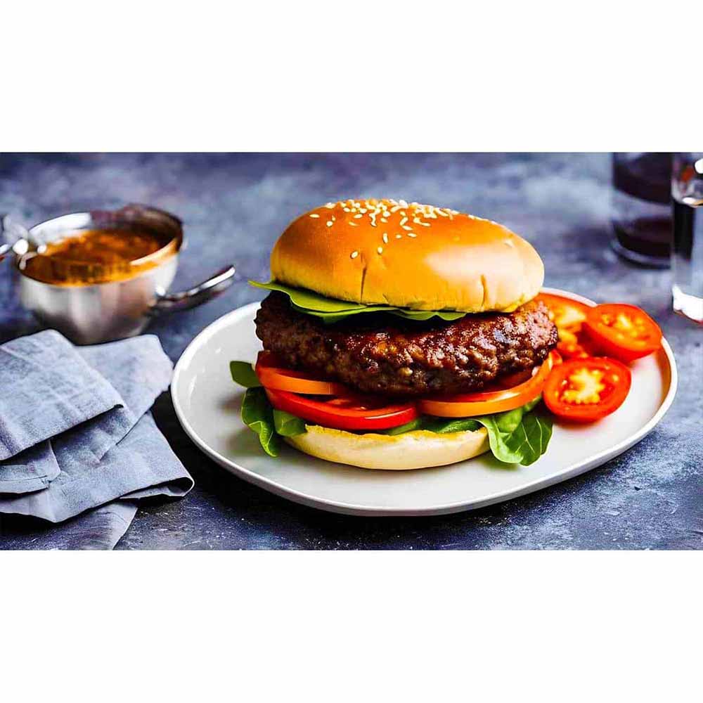 Burger plate — Diamond Painting Kit design