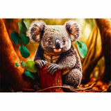 Koala bear on forest floor — Diamond Painting Kit design