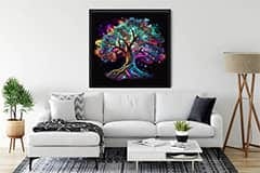 Tree of Life, Colorful — Diamond Painting Kit, product view 4