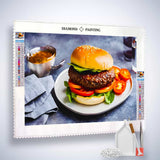 Burger plate — Diamond Painting Kit, product view 2
