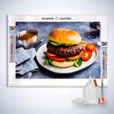 Burger plate — Diamond Painting Kit, product view 3