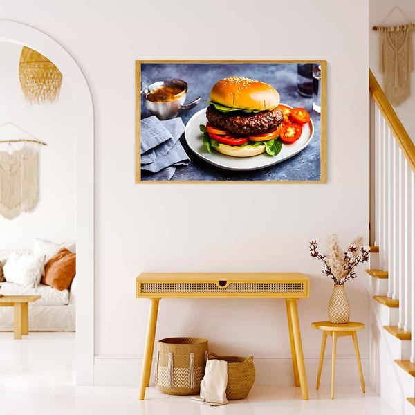 Burger plate — Diamond Painting Kit, product view 4