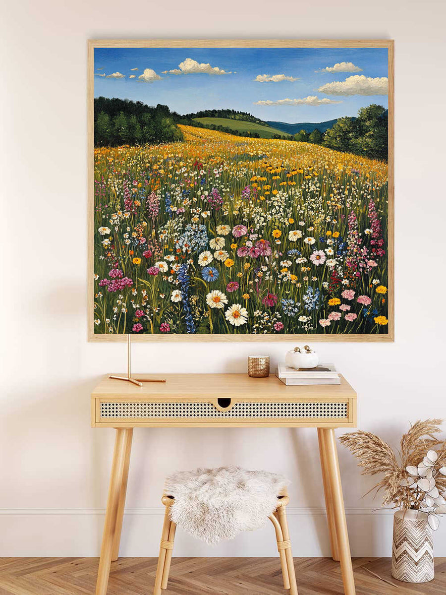 Wildflowers in the Summer Breeze — Diamond Painting Kit, product view 2