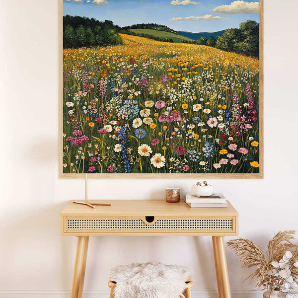 Wildflowers in the Summer Breeze — Diamond Painting Kit, product view 2
