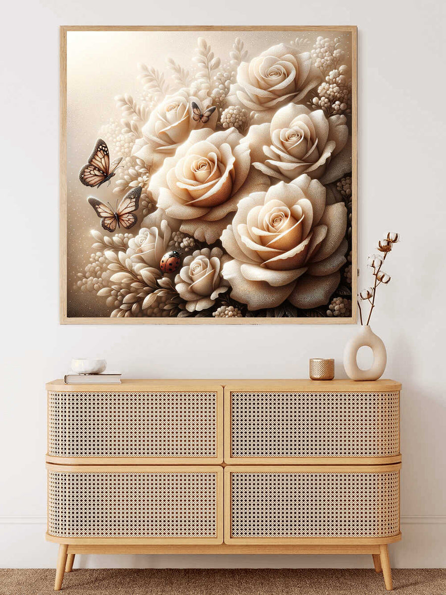 Graceful Roses — Diamond Painting Kit, product view 2