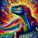 Colorful Dinosaur — Diamond Painting Kit design