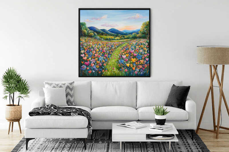 The Tulip-Lined Path — Diamond Painting Kit, product view 2