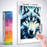 Color impression impressive wolf — Diamond Painting Kit, product view 2