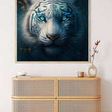 White Tiger Frontal — Diamond Painting Kit, product view 3