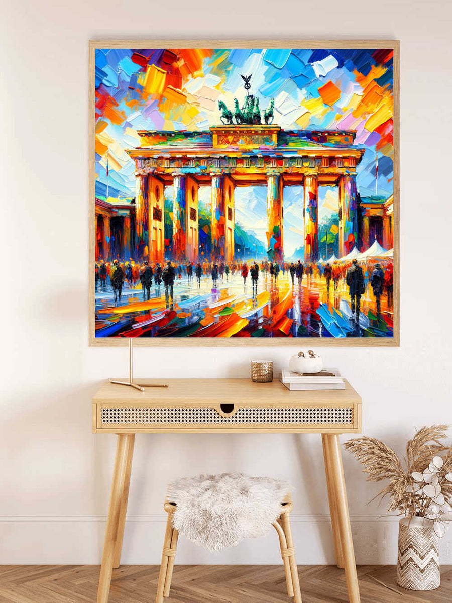 A riot of color at the Brandenburg Gate — Diamond Painting Kit, product view 2