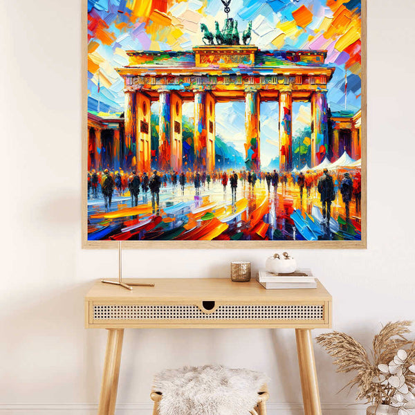 A riot of color at the Brandenburg Gate — Diamond Painting Kit, product view 2