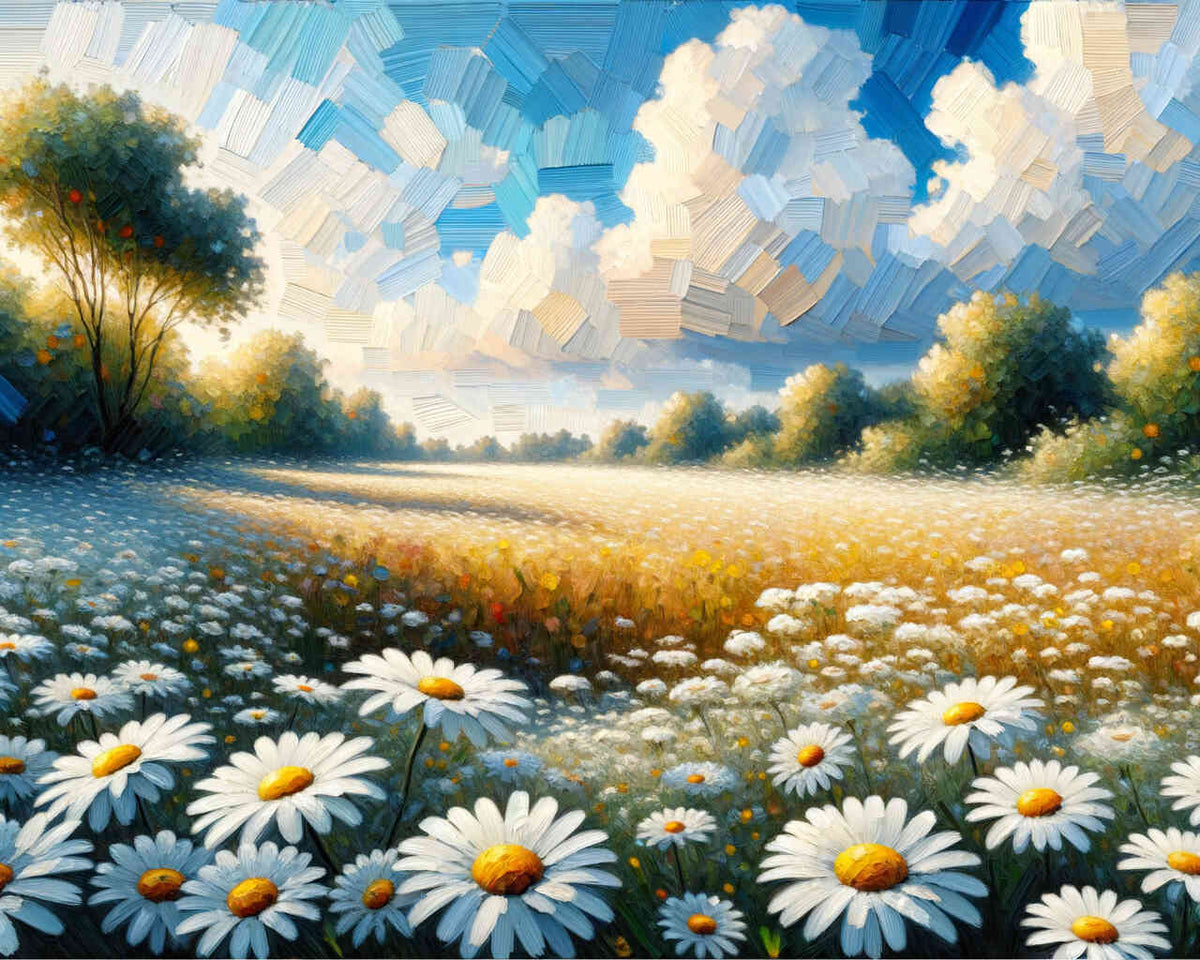 A walk through the daisy meadow — Diamond Painting Kit design