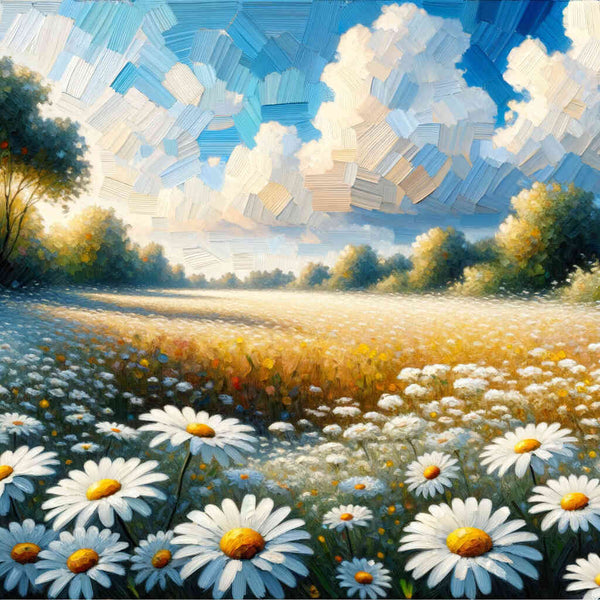 A walk through the daisy meadow — Diamond Painting Kit design