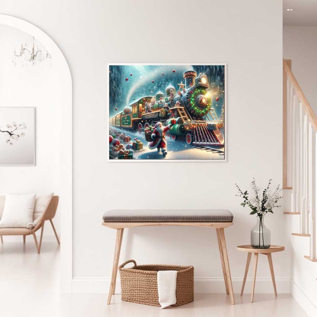 The Christmas Train — Diamond Painting Kit, product view 2