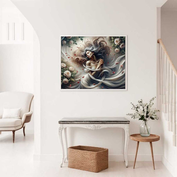 Woman in the Wind — Diamond Painting Kit, product view 2