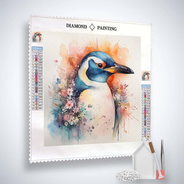 Funny Penguin — Diamond Painting Kit, product view 2