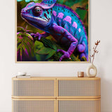 Purple blue chameleon — Diamond Painting Kit, product view 3