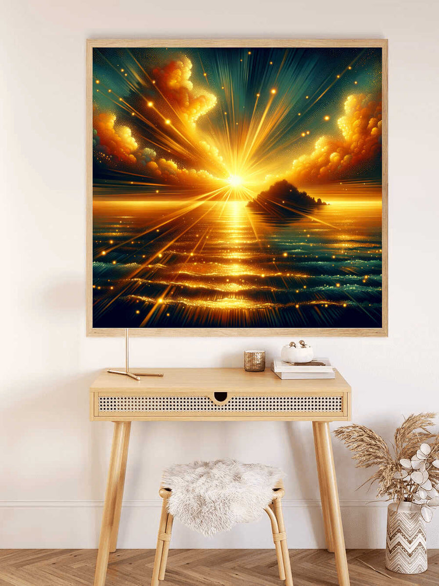 Dreamlike sunset — Diamond Painting Kit, product view 2