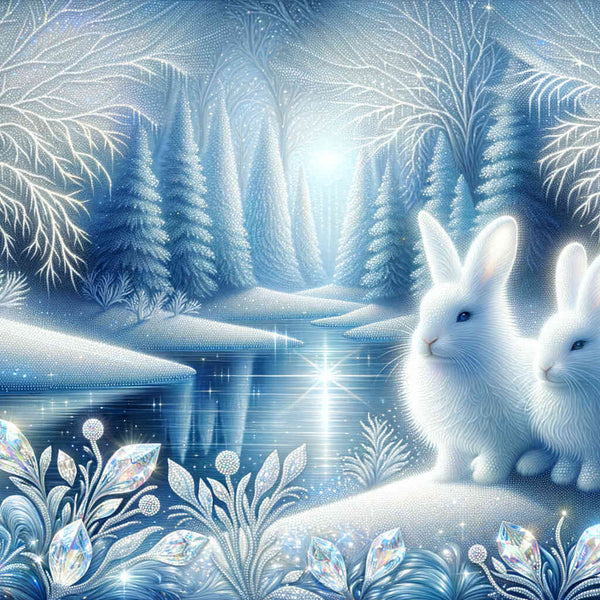The Ice Rabbit — Diamond Painting Kit design