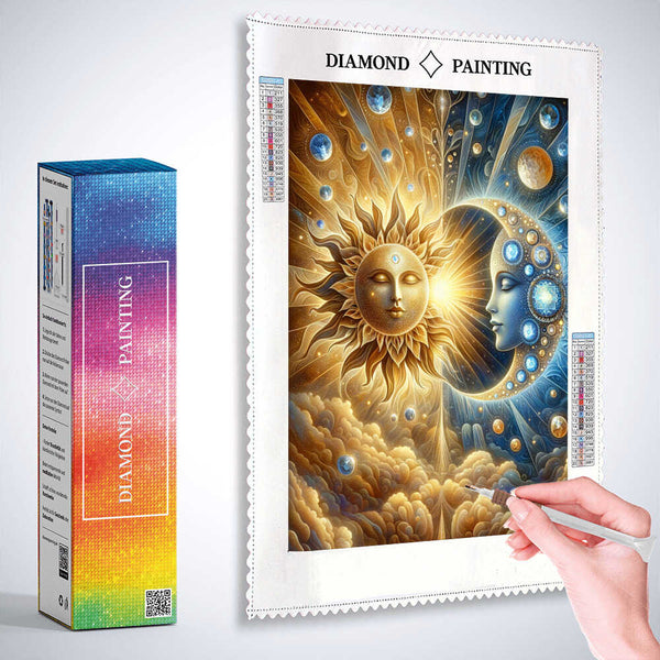 Sun Star Moon — Diamond Painting Kit, product view 3