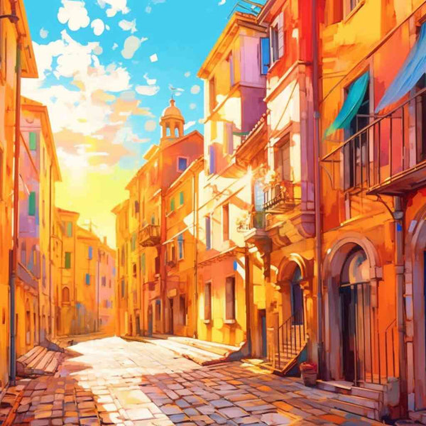 Mediterranean Sunshine — Diamond Painting Kit design
