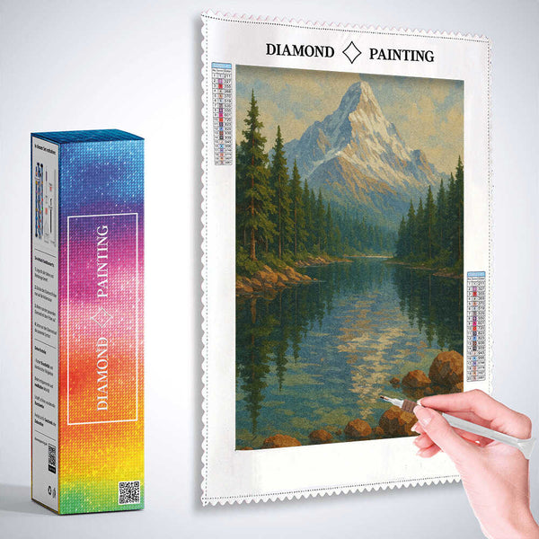 The Mirror of Stillness — Diamond Painting Kit, product view 3
