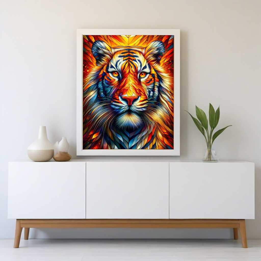 Tiger call — Diamond Painting Kit, product view 2