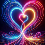 Double Heart — Diamond Painting Kit design