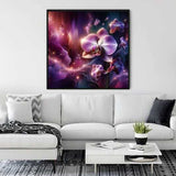 Orchid blossoms — Diamond Painting Kit, product view 2