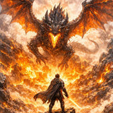 Dragon Fire: The Last Stand — Diamond Painting Kit design