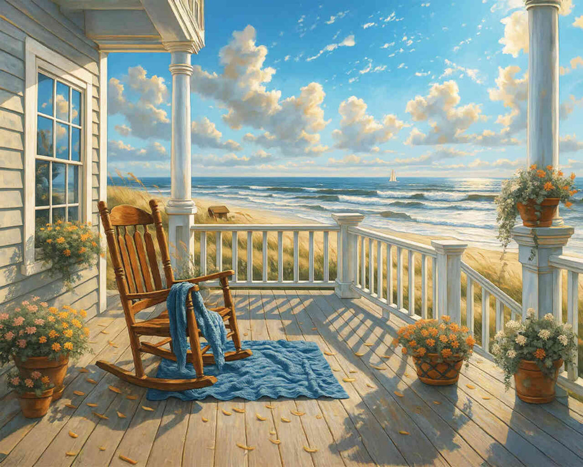 Gentle Whispers of the Sea — Diamond Painting Kit design