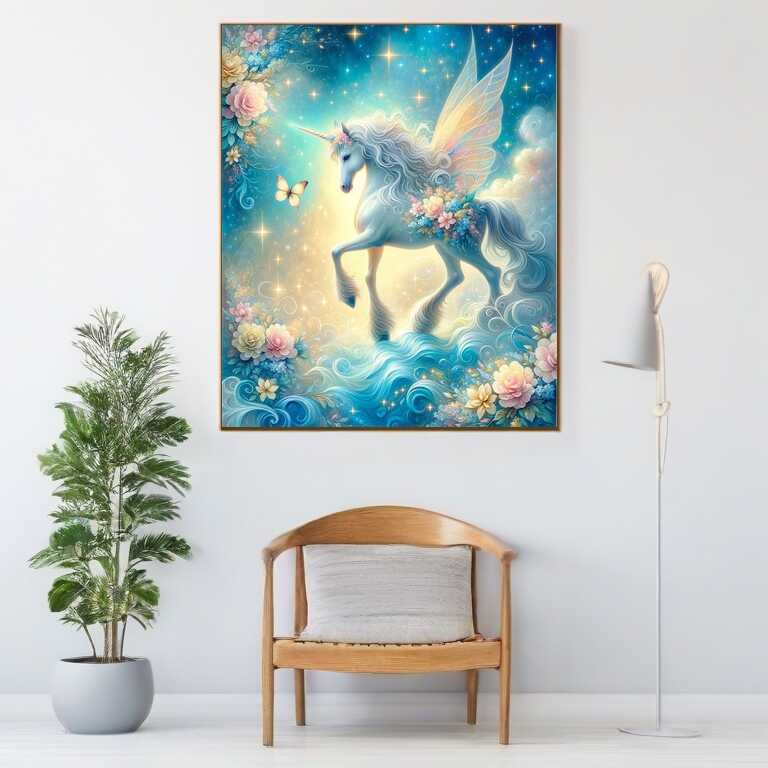 Magical Unicorn (DP-0063) — Diamond Painting Kit, product view 2