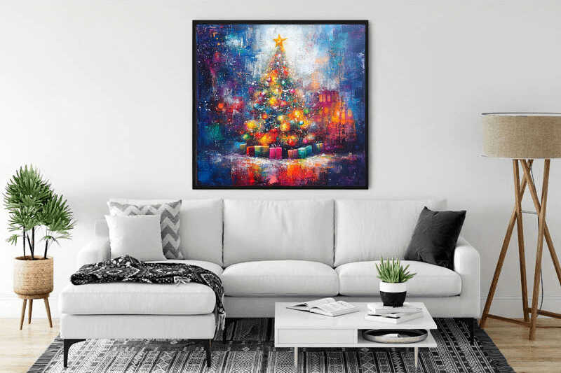 Abstract Festive Sparkle — Diamond Painting Kit, product view 2