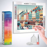Coastal magic of Copenhagen — Diamond Painting Kit, product view 3
