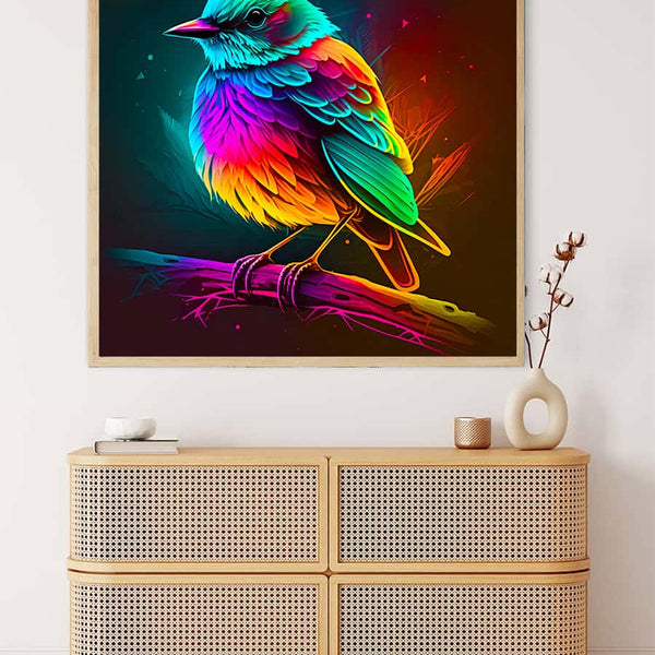 Magic bird colorful — AB Diamond Painting Kit, product view 3