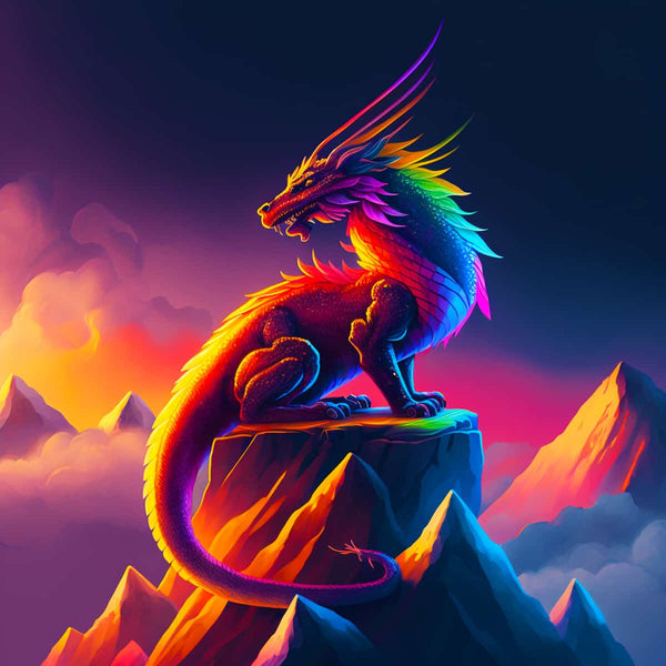 Dragon Warrior — Diamond Painting Kit design