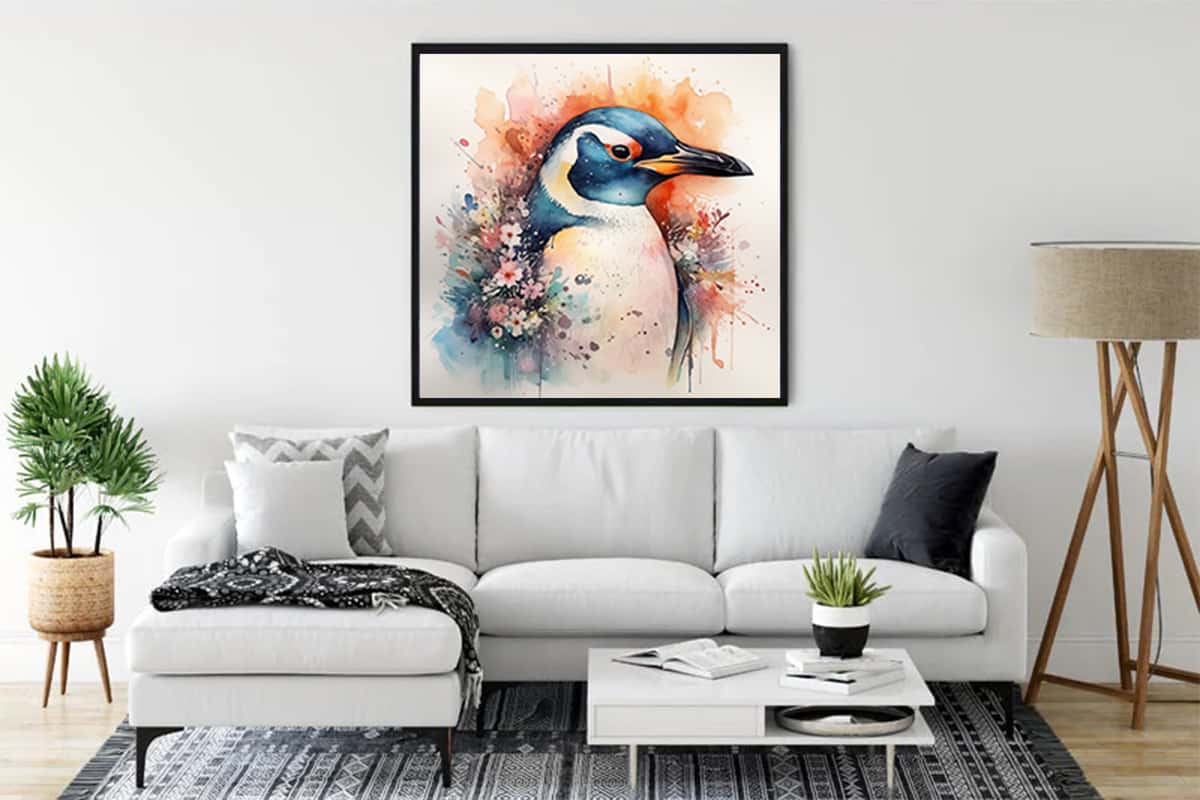 Funny Penguin — Diamond Painting Kit, product view 3
