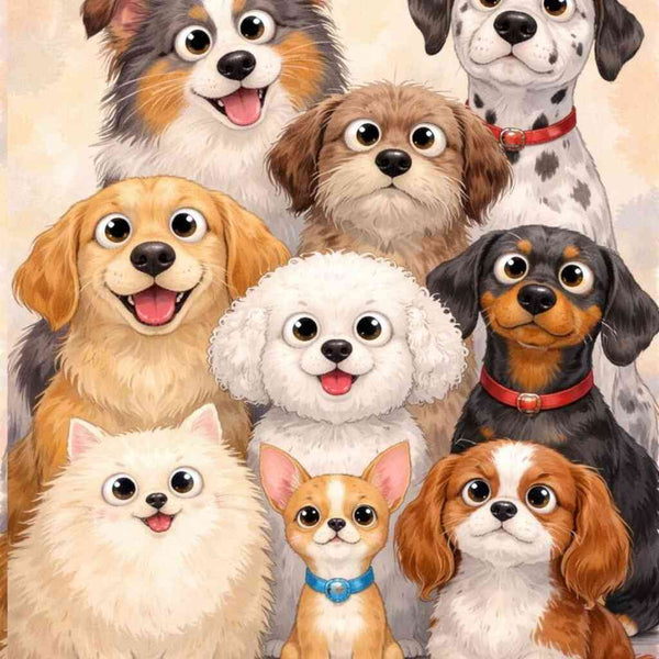 Happy Paws — Diamond Painting Kit design