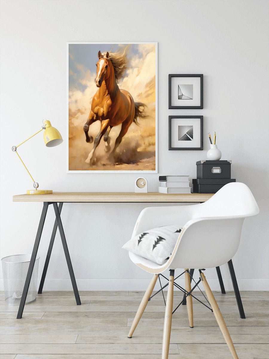 Horse in gallop — Diamond Painting Kit, product view 3