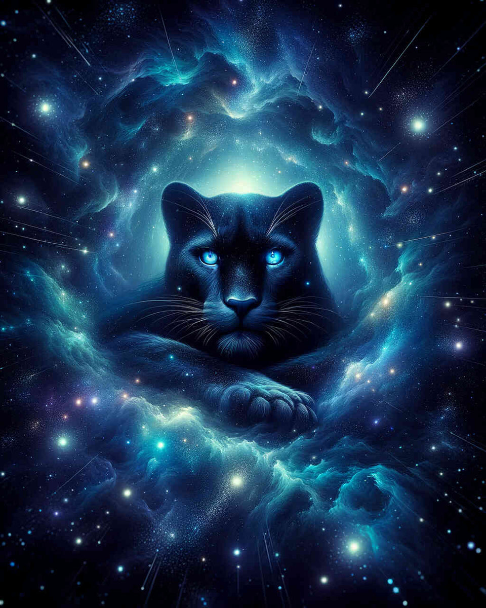 Panther in space — Diamond Painting Kit design