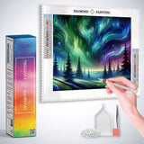 Cosmic Whirlwind Forest — Diamond Painting Kit, product view 3