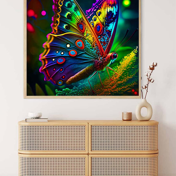 Radiant Butterfly — AB Diamond Painting Kit, product view 3