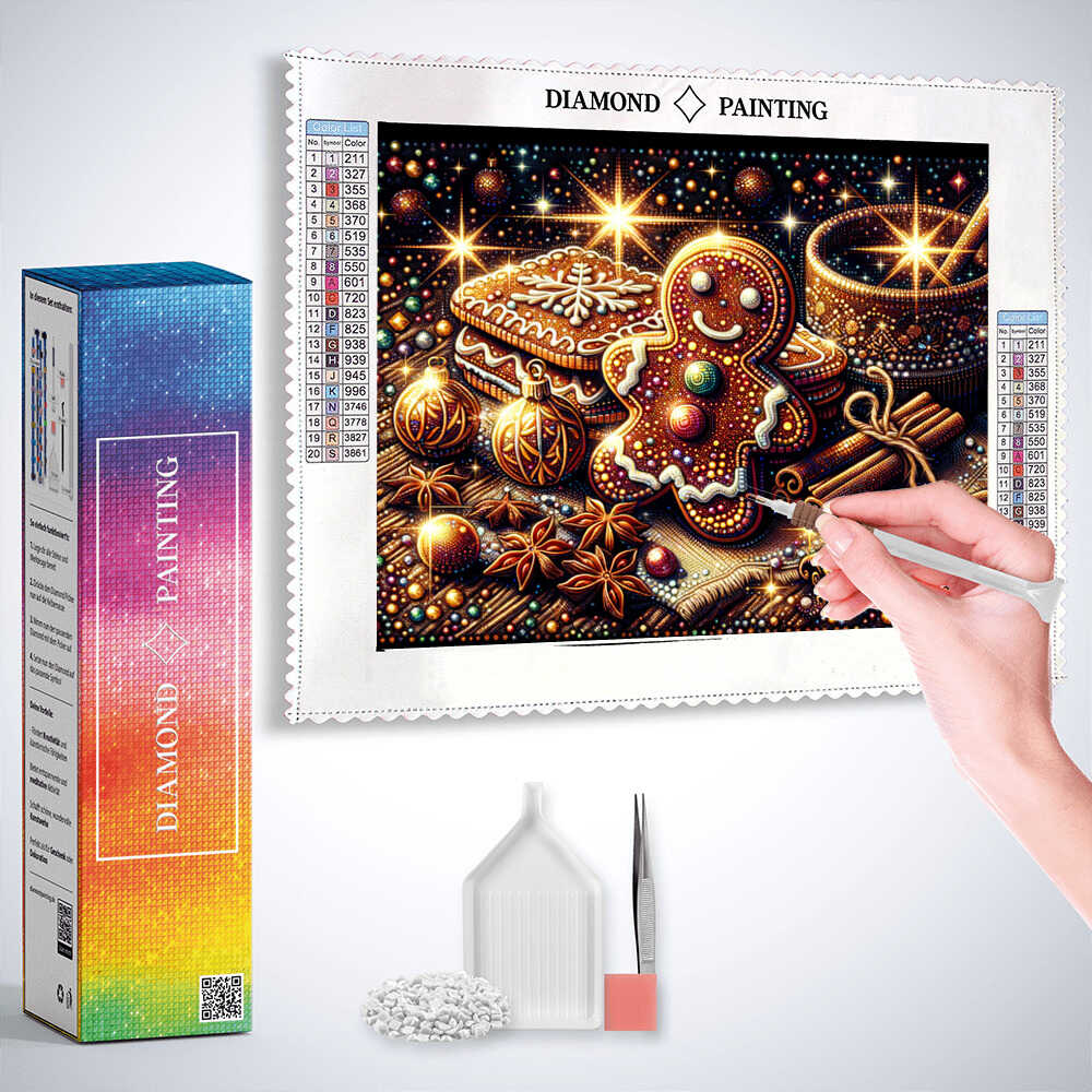 Gingerbread Delights — Diamond Painting Kit, product view 3