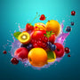 Fruit Cocktail Blue — Diamond Painting Kit design