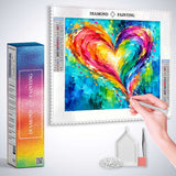 Abstract Heart — Diamond Painting Kit, product view 3