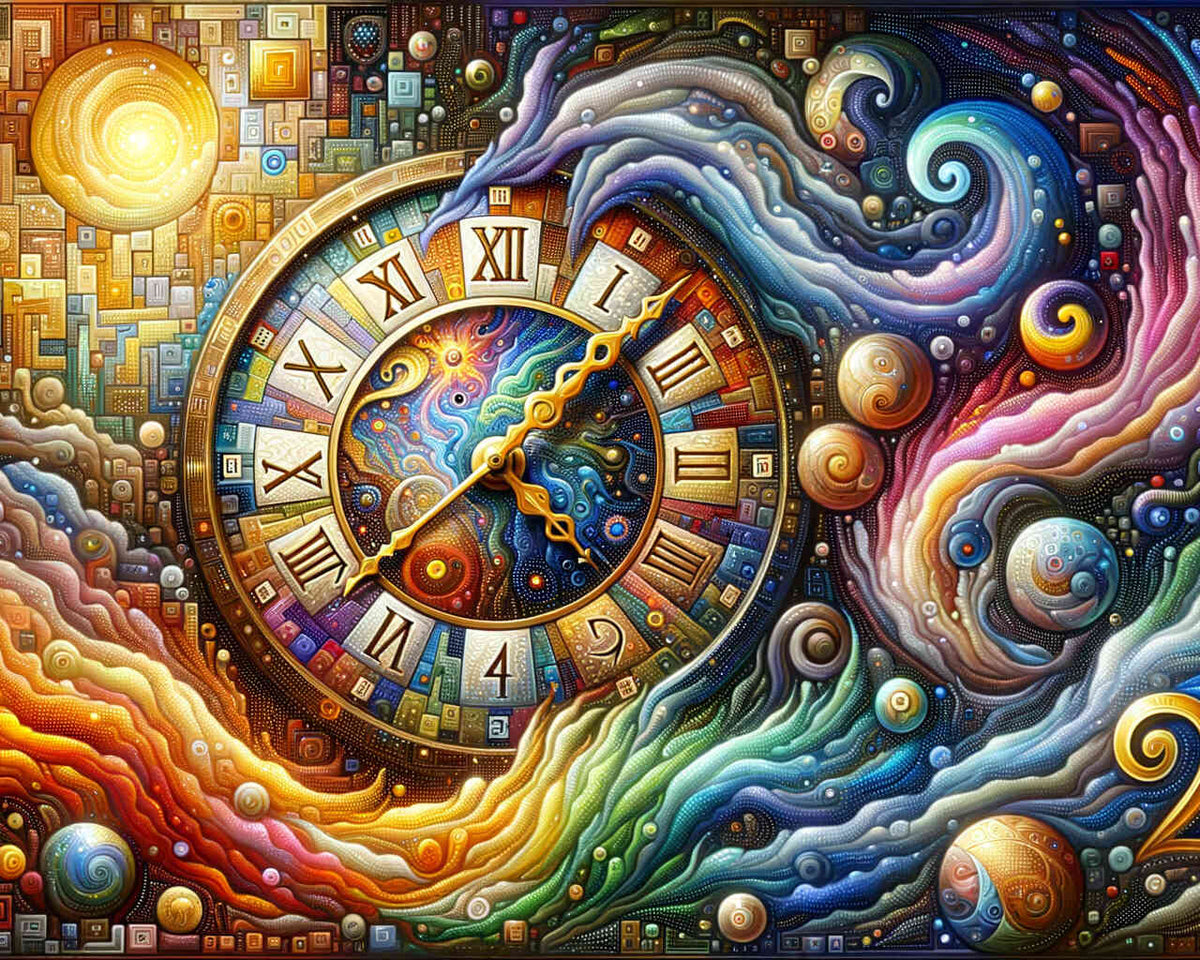 Time Travel in Color — Diamond Painting Kit design