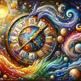 Time Travel in Color — Diamond Painting Kit design