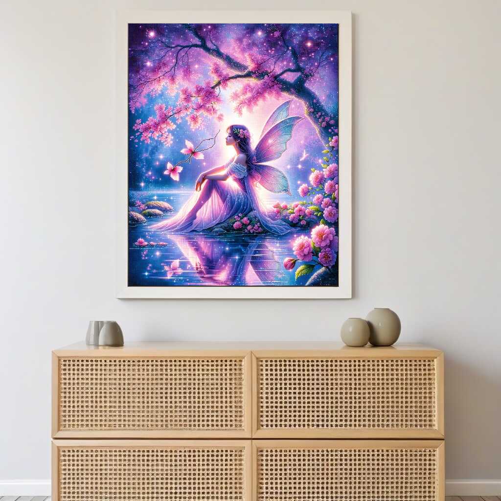 Fairy at the water — Diamond Painting Kit, product view 2